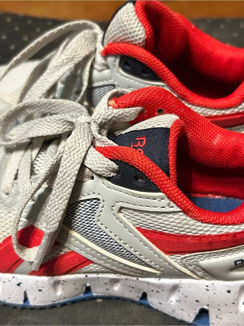 Reebok Kids Sneakers in White, Red & Navy Blue